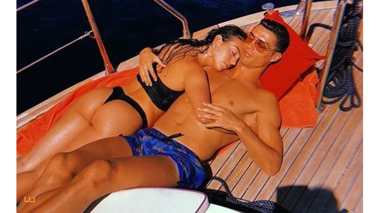 Cristiano subió una foto mostrando cómo terminó su noche con Georgina