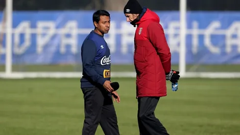 Solano es asistente de Gareca en la Selección mayor.