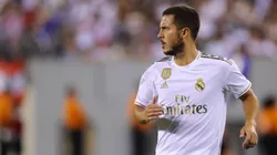 Eden Hazard vistiendo los colores de Real Madrid.