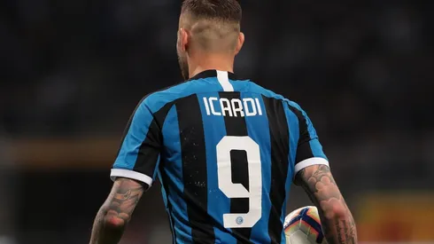 Mauro Icardi con la camiseta de Inter.