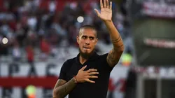 Maidana, el día que se despidió de la gente de River. (Getty)