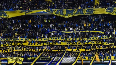La hinchada de Boca vs. Huracán. (Getty)