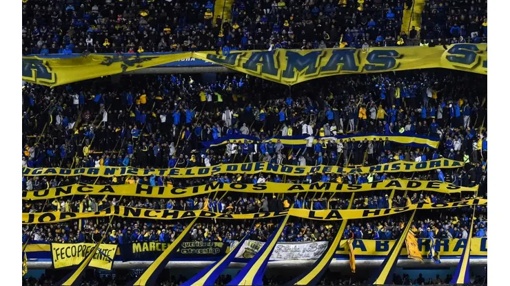 La hinchada de Boca vs. Huracán. (Getty)