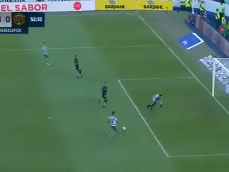 En un contragolpe de ensueño, Brian Lozano abrió la cuenta para el Santos Laguna