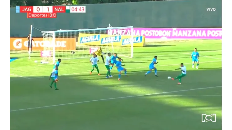 El primer gol de Jarlan Barrera con Atlético Nacional en Liga Águila.