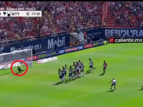 ¡Ay, Barovero! El portero puso las manos flojas y permitió que Atlético San Luis se aventaje