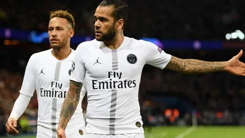 Alves y Neymar, juntos en el PSG