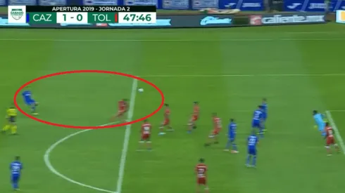 ¡Bombazo! Jonathan Rodríguez lanzó un verdadero sablazo desde fuera del área y anotó un golazo