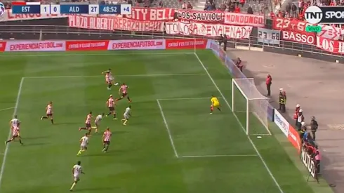 Estudiantes venció a Aldosivi con polémica. (TNT Sports)