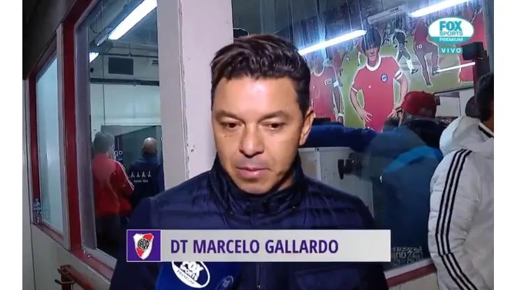 Marcelo Gallardo luego del empate de River.