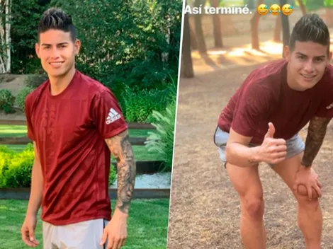 James Rodríguez entrenó en Madrid, pero lejos del Real y del Atlético