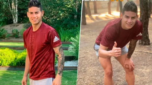 James Rodríguez entrenó en Madrid, pero lejos del Real y del Atlético