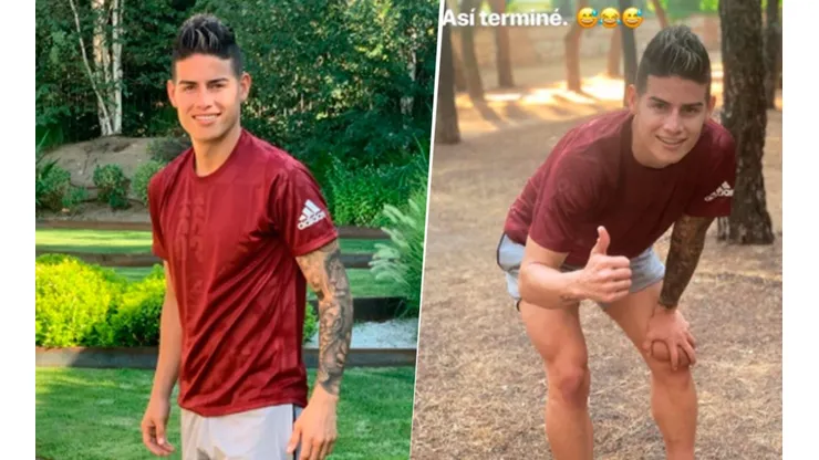 James Rodríguez entrenó en Madrid, pero lejos del Real y del Atlético