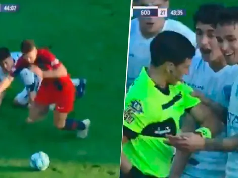 Típico del buen Merlos: inventó un penal insólito y San Lorenzo lo dio vuelta a los 90'