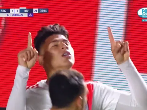 Todo de Gallardo: River jugaba mal, lo metió a Carrascal y lo empató