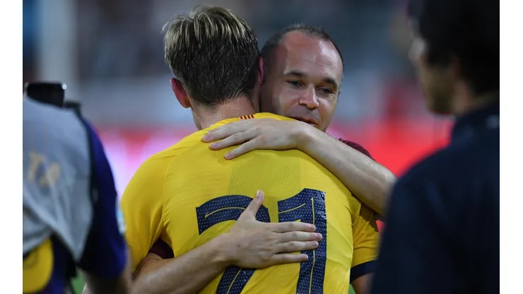 Foto de Andrés Iniesta con Barcelona.