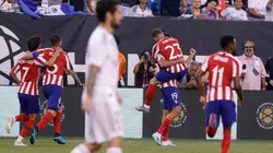 El festejo de los jugadores de Atlético Madrid.