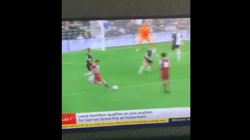 Foto captura del tanto de Manuel Lanzini.