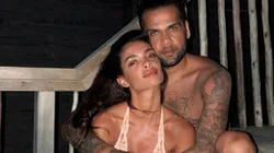 Dani Alves y Joana Sanz, su pareja.