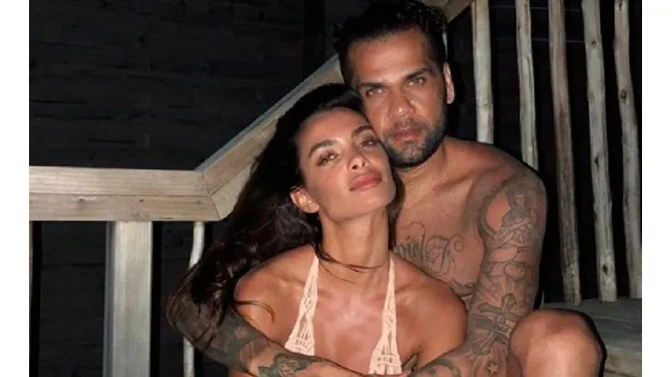 Dani Alves y Joana Sanz, su pareja.