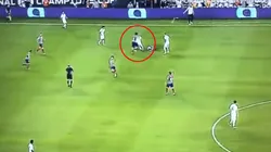 Foto de Diego Costa y la patada a Carvajal.