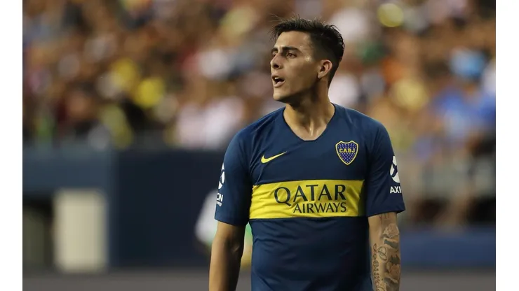 Cristian Pavón con la camiseta de Boca.