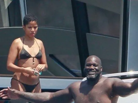 Es un Dios: así se divirtió Shaquille O'Neal con su nueva novia en la playa de España