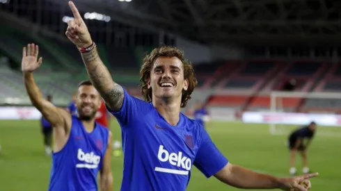 Griezmann lo vio adelantado y le clavó un golazo a ter Stegen en la práctica del Barcelona