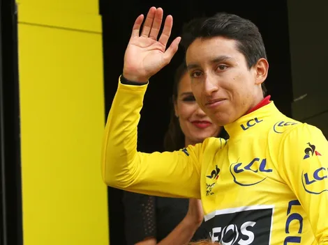 Egan Bernal subió una foto de amarillo a Instagram y James se la comentó