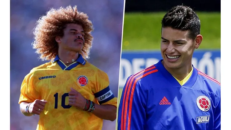 De crack a crack: Valderrama subió una foto "con la amarilla puesta" y James Rodríguez se la comentó