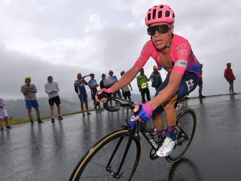 La 'emputada' que se pegó Rigoberto Urán cuando acabaron la etapa