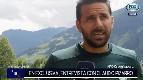 Pizarro habló con Fox Sports.