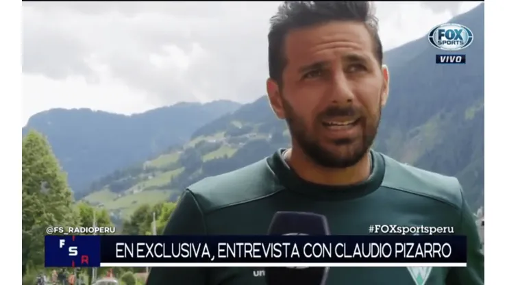 Pizarro habló con Fox Sports.