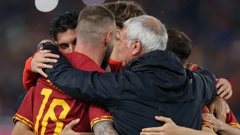 Foto de los jugadores de La Roma.