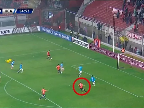 Miño limpió, Cecilio tiró el centro y Pablo Hernández metió el primero de Independiente