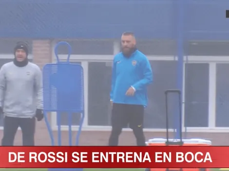 Las 5 perlitas del primer entrenamiento de De Rossi con Boca