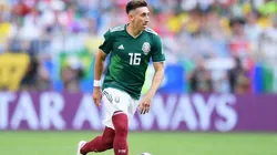Héctor Herrera, durante el Mundial de Rusia 2018 con el Tri. (Foto:Getty).
