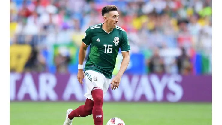 Héctor Herrera, durante el Mundial de Rusia 2018 con el Tri. (Foto:Getty).