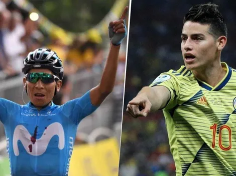 De crack a crack: James Rodríguez felicitó a Nairo Quintana por ganar la etapa 18 del Tour de Francia