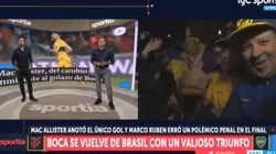 Foto de los hinchas de Boca.