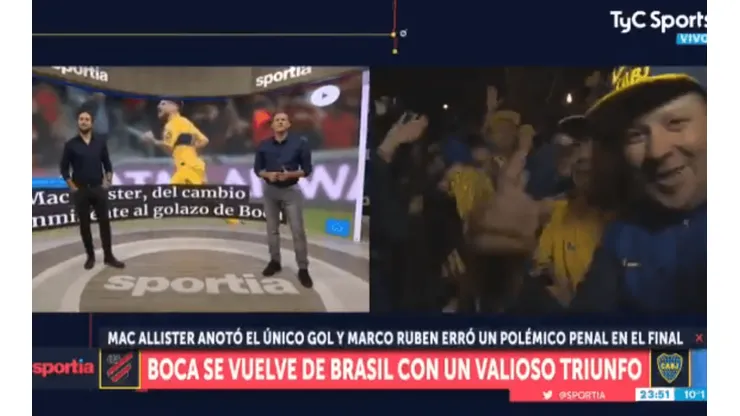 Foto de los hinchas de Boca.