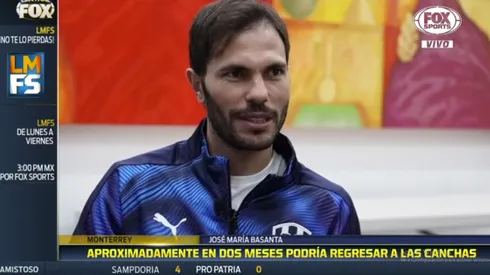 Basanta confirmó cuánto le falta para volver a jugar en Monterrey