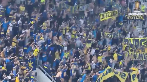 Locales en Brasil: el festejo de los jugadores y los hinchas de Boca tras el triunfo