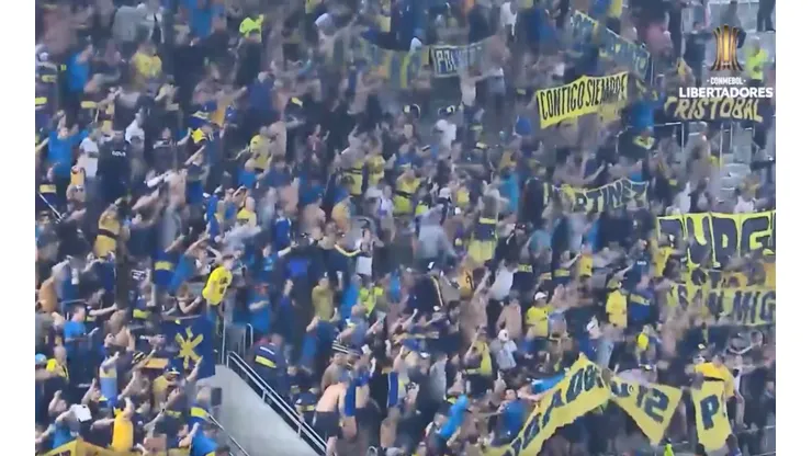 Locales en Brasil: el festejo de los jugadores y los hinchas de Boca tras el triunfo