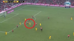 Foto del gol del joven de Boca.