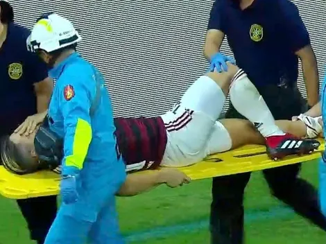 Nos duele a todos: Diego, del Flamengo, fue a trabar y se rompió el tobillo