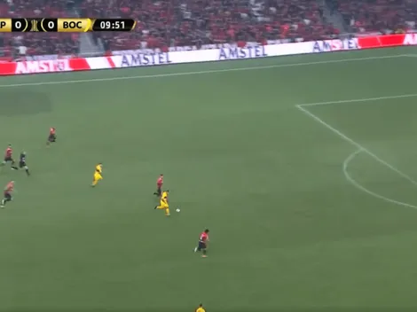 Wanchope sorprendió, ganó en velocidad y tuvo el gol de Boca en un mano a mano