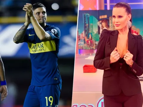 Zarate mostró cómo le queda la nueva de Boca, Natalie Weber no se aguantó y le comentó