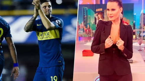 Zarate mostró cómo le queda la nueva de Boca, Natalie Weber no se aguantó y le comentó