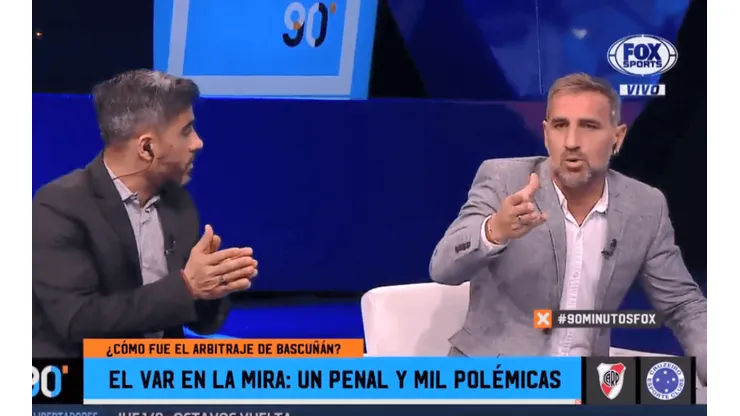Cascini explotó a los gritos con Bulos en Fox Sports: "¡Vos no jugaste a la pelota!"